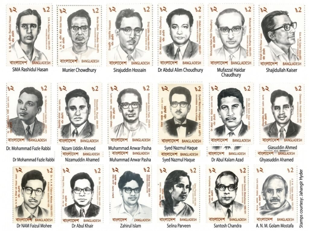 শহীদ বুদ্ধিজীবী স্মারক স্ট্যাম্প আমাদের বুদ্ধিবৃত্তিক পঙ্গুত্ব ও হীনমন্যতার ইতিহাস । ইতিহাস ও রাজনীতি সিরিজ 10 শহীদ বুদ্ধিজীবী স্মারক স্ট্যাম্প