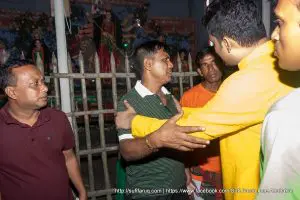 খোকসা উপজেলার, ওসমানপুর ইউনিয়নের, ওসমানপুর সার্বজনীন শ্রী শ্রী দুর্গা মন্দির পরিদর্শন ও শুভেচ্ছা বিনিময়- ০৭.০৯.২০১৭