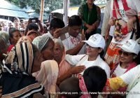 YBCF Rongpur Programs 170 বদরগঞ্জ ও তারাগঞ্জের বন্যার্তদের পাশে ইয়ুথ বাংলা কালচারাল ফোরাম