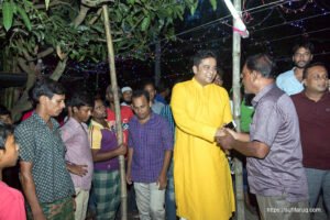 ধল নগর শ্রী শ্রী দুর্গা মন্দির পরিদর্শন ও শুভেচ্ছা বিনিময়-২৭-০৯-২০১৭