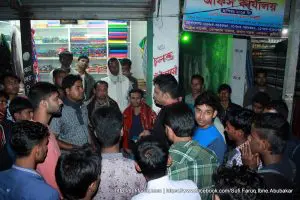 গোপগ্রাম বাজারে সুফি ফারুক ইবনে আবুবকর এর গণসংযোগ - ২২.১১.২০১৭