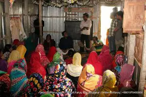 পেশা পরামর্শ সভার আওয়ায় সেলাই প্রশিক্ষণের সমাপনী অনুষ্ঠান। পুরাতন চড়াইকোল, নন্দলালপুর ইউনিয়ন, কুমারখালী।