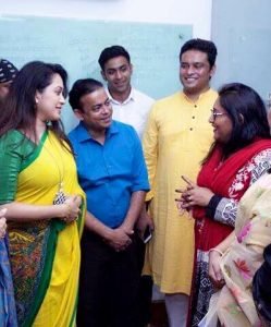 সায়মাা ওয়াজেদ ইয়ুথ বাংলা কালচারাল ফোরাম এর লোগো উন্মোচন করেন