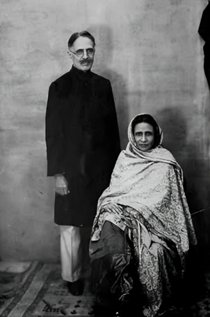 শেখ আবদুল্লাহ এবং তার স্ত্রী ওয়াহিদ জাহান