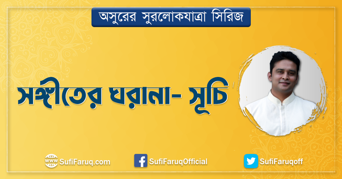 সঙ্গীতের ঘরানা- সূচি