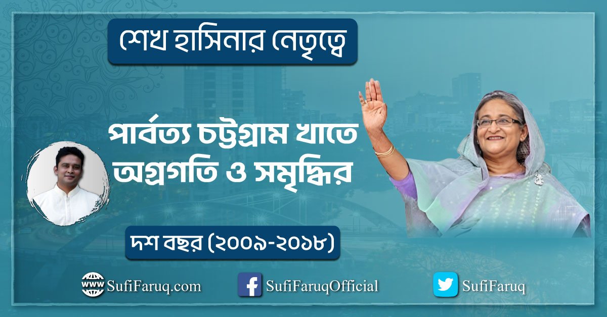 “পার্বত্য চট্টগ্রাম” খাতে অগ্রগতি ও সমৃদ্ধির দশ বছর
