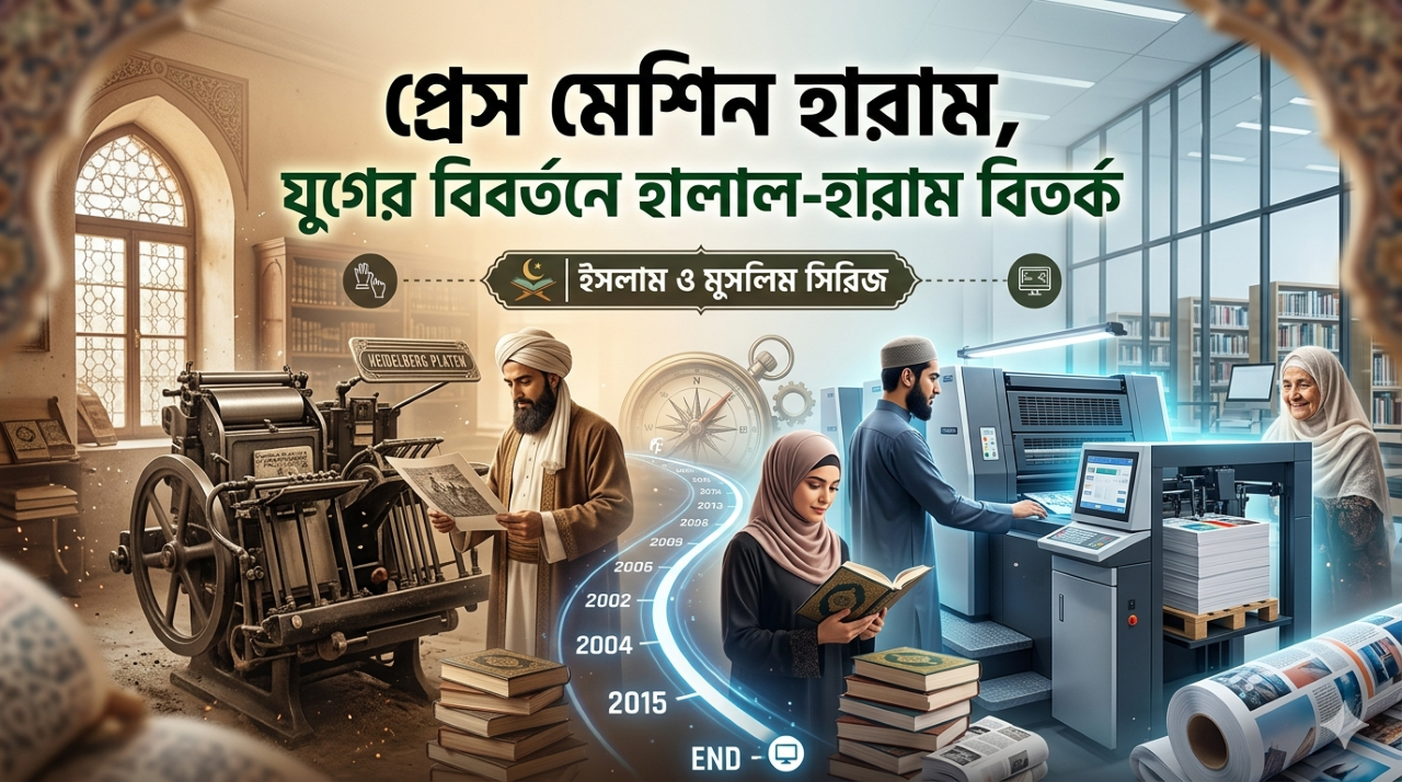 প্রেস মেশিন হারাম, যুগের বিবর্তনে হালাল-হারাম বিতর্ক