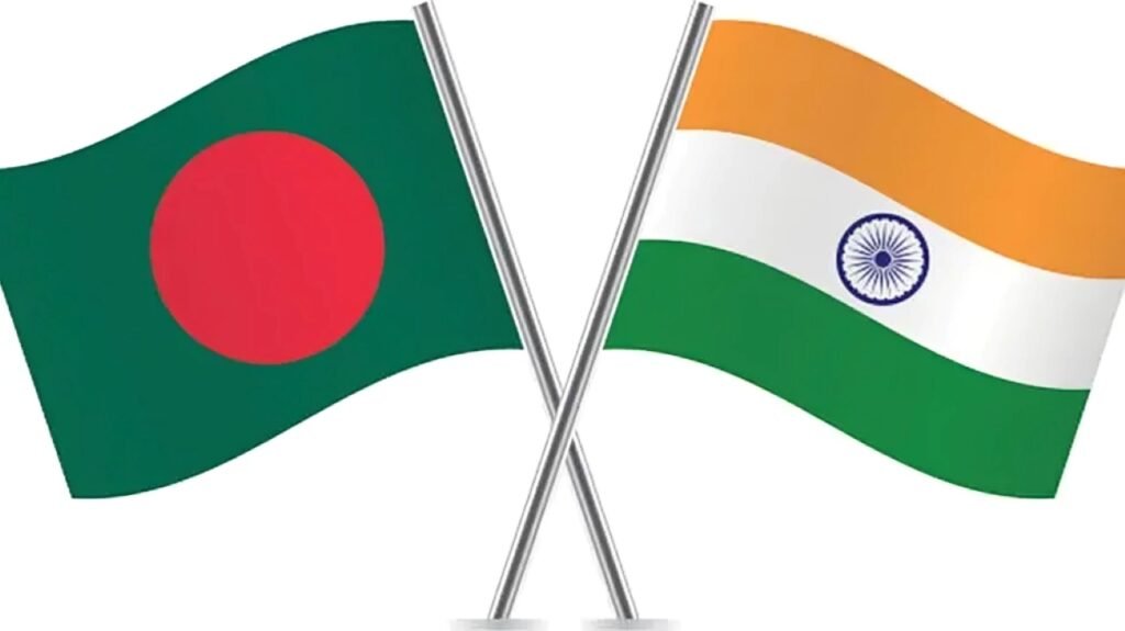 বাংলাদেশ ও ভারতের পতাকা