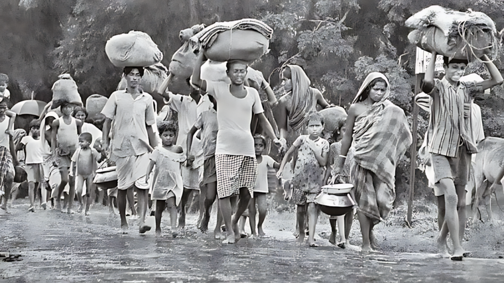 ১৯৭১ সালে পাকিস্তানি বাহিনীর নৃশংসতা থেকে বাঁচতে ভারতে চলেছে মানুষ বাংলাদেশের মুক্তিযুদ্ধে ভারতের অবদান । ইতিহাস ও রাজনীতি সিরিজ 2 ১৯৭১ সালে পাকিস্তানি বাহিনীর নৃশংসতা থেকে বাঁচতে ভারতে চলেছে মানুষ